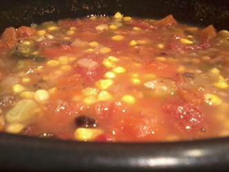 pot of vegetarian vegetable soup